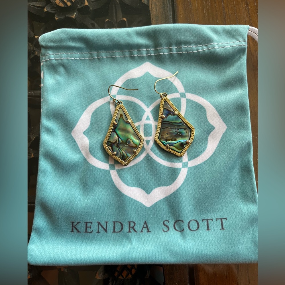 Kendra Scott Alex Drop Earrings in Abalone Shell